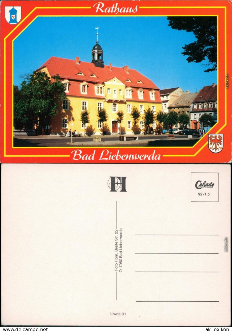 Ansichtskarte Bad Liebenwerda Rathaus 1992 - Bad Liebenwerda