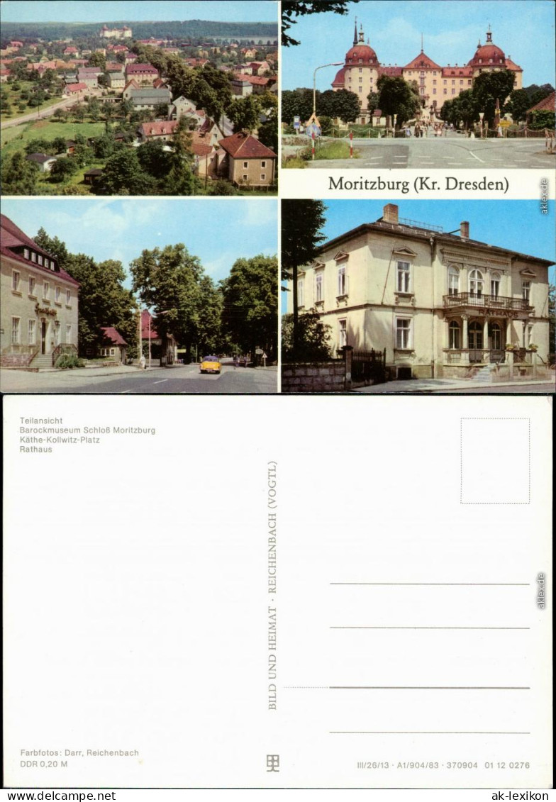 Moritzburg  Schloß-Moritzburg, Käthe-Kollwitz-Platz, Rathaus 1983 - Moritzburg