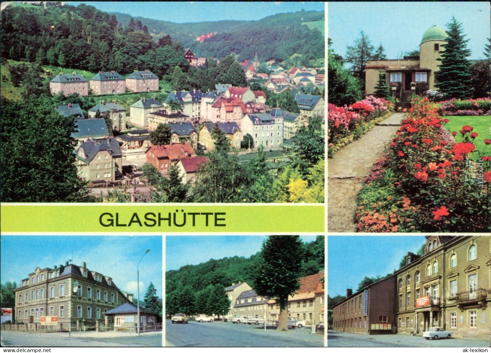 Glashütte Sternwarte, August-Bebel-Straße, Ernst-Thälmann-Straße,  1980 - Glashütte