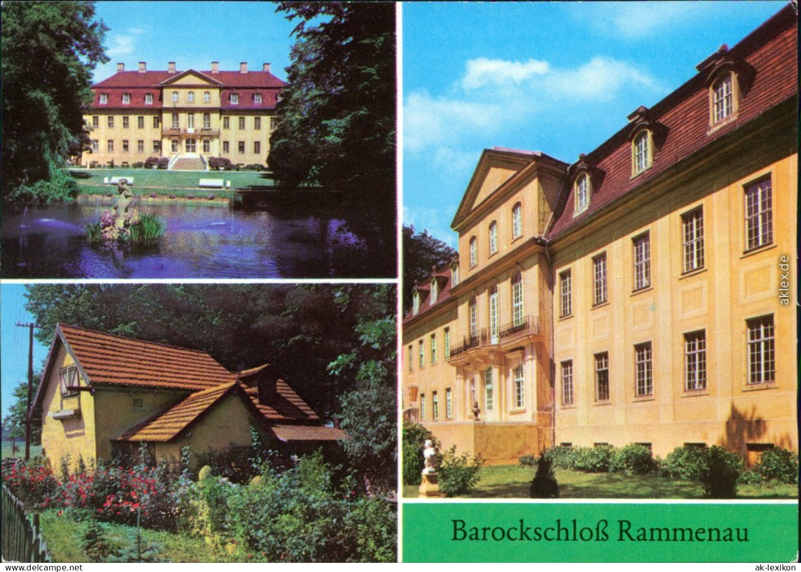 Rammenau-Bischofswerda Blick Auf Das Barockschloss Mit Teichanlage  1980 - Bischofswerda