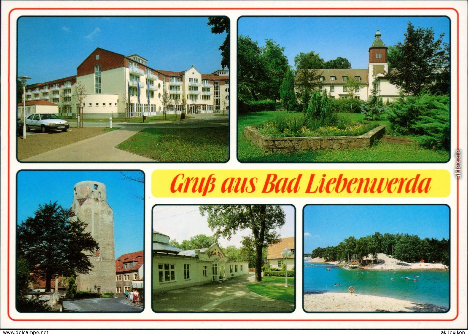 Bad Liebenwerda Rheumaklinik, Eisenmoorbad, Lubwartturm, Kurhaus, Waldbad 1995 - Bad Liebenwerda