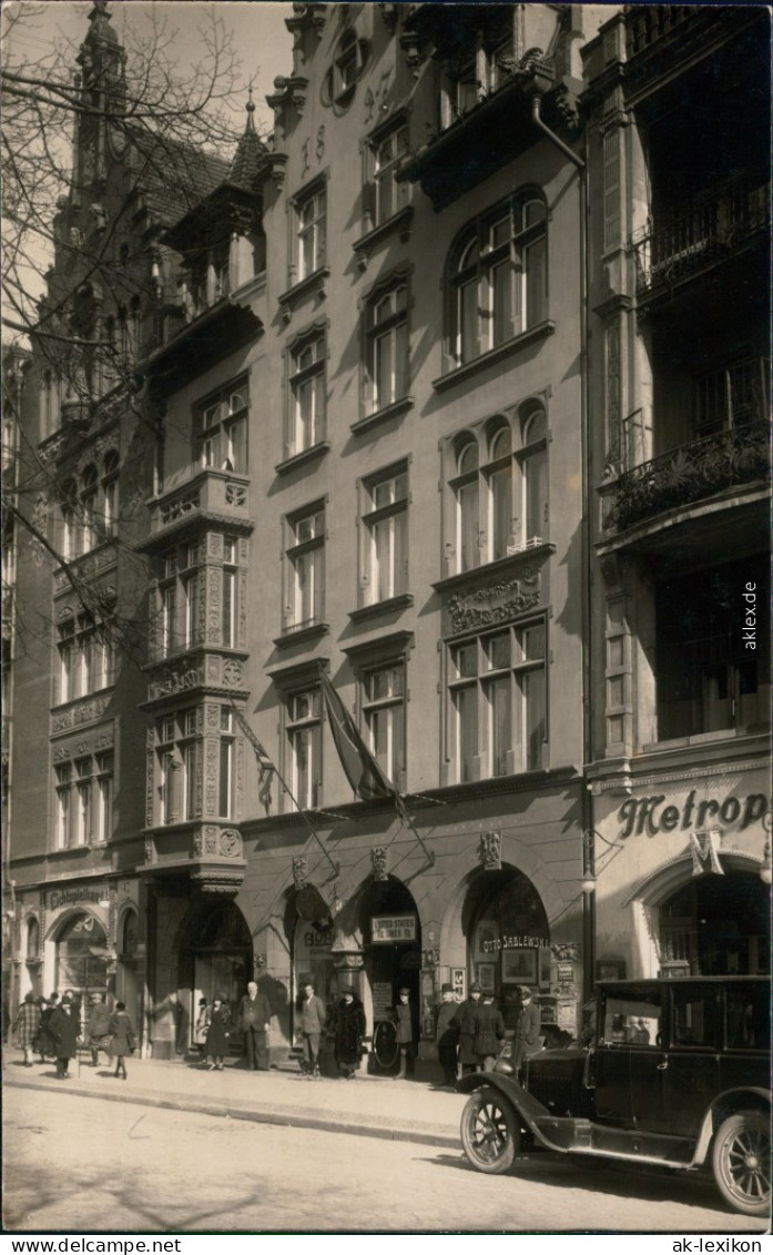  Oldtimer, Straßenpartie, Hotel Metropol, Otto Sablewski, Lichtspielhaus 1932  - A Identifier