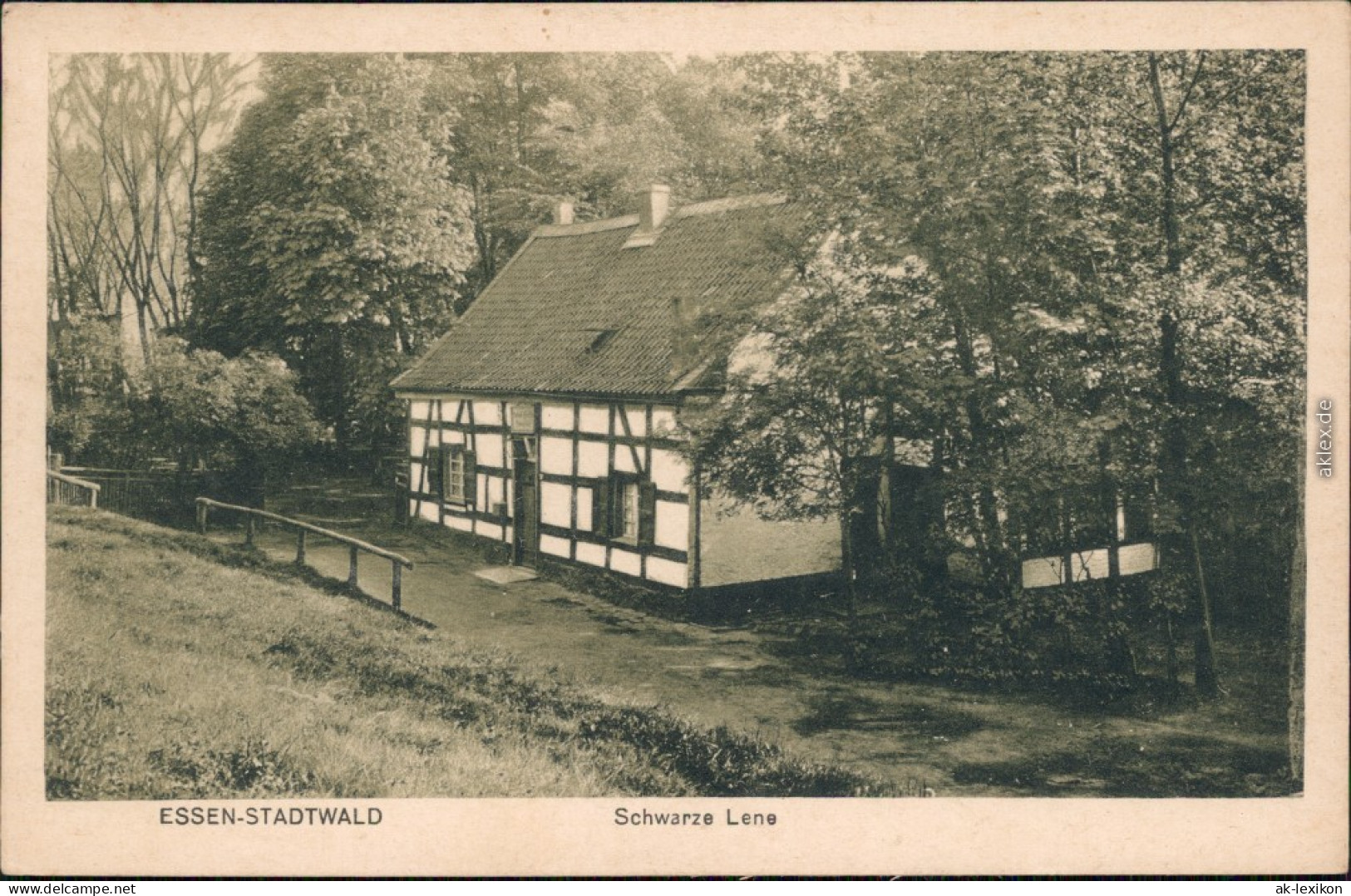 Stadtwald-Essen (Ruhr) Partie An Der Schwarzen Lene - Stadtwald 1923  - Essen