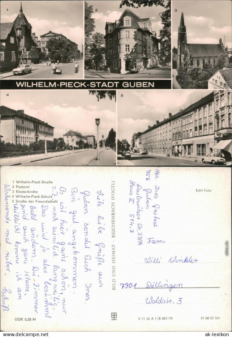 Guben Wilhelm-Pieck-Straße, Postamt,  Straße Der Freundschaft 1982 - Guben