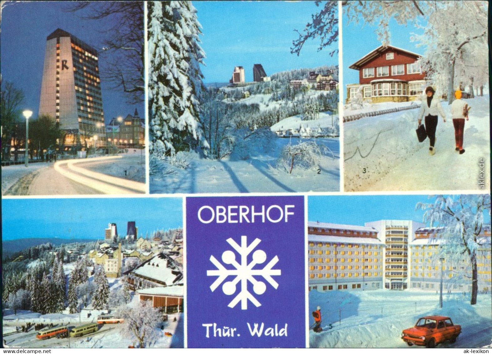 Oberhof (Thüringen) FDGB-Erholungsheim Rennsteig, Interhotel  Luisensitz,  1980 - Oberhof