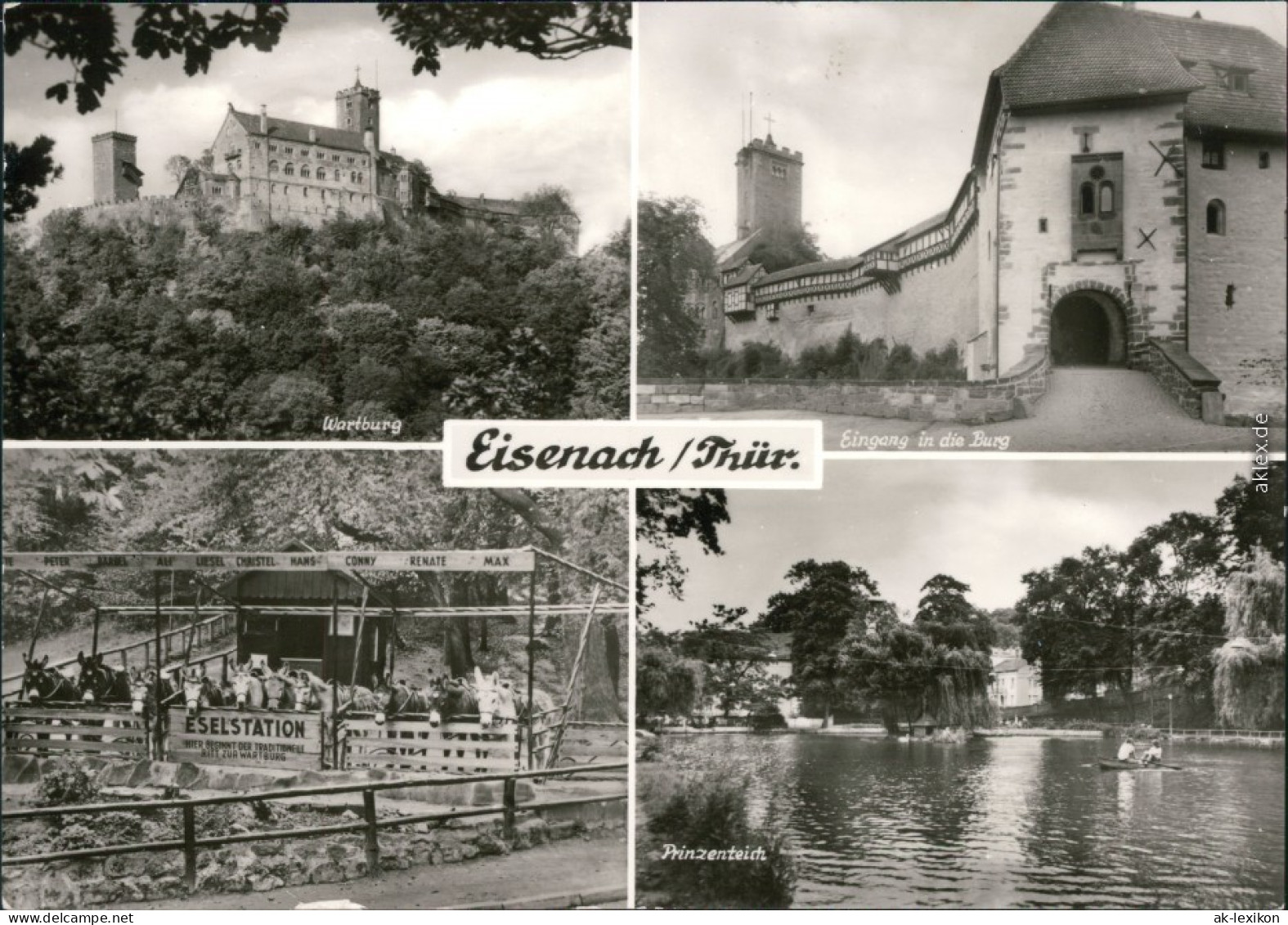 Eisenach Wartburg, Eingang In Die Burg, Eselstation, Prinzenteich 1977 - Eisenach