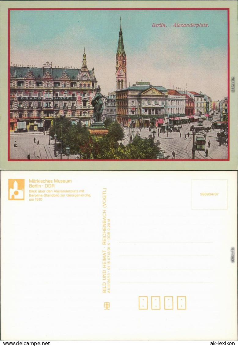 Mitte-Berlin Märkisches Museum, Alexanderplatz, Georgenkirche 1987 - Mitte