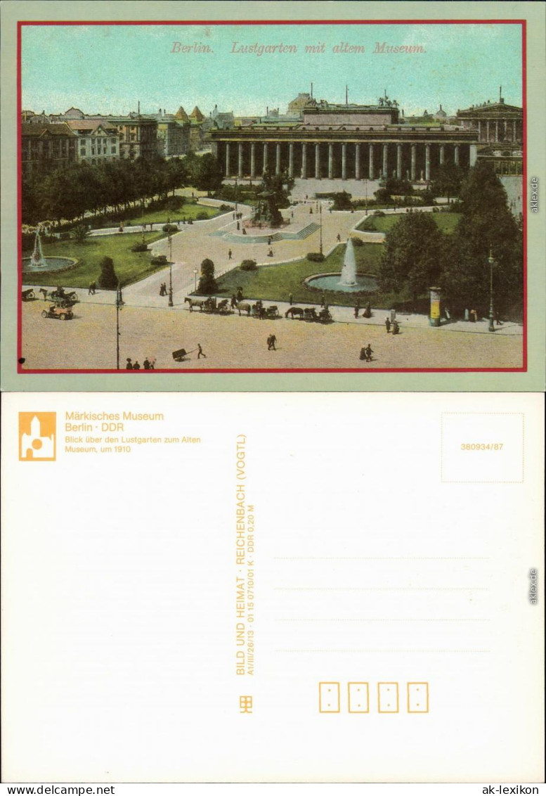 Ansichtskarte Berlin Märkisches Museum, Altes Museum, Lustgarten 1987 - Mitte