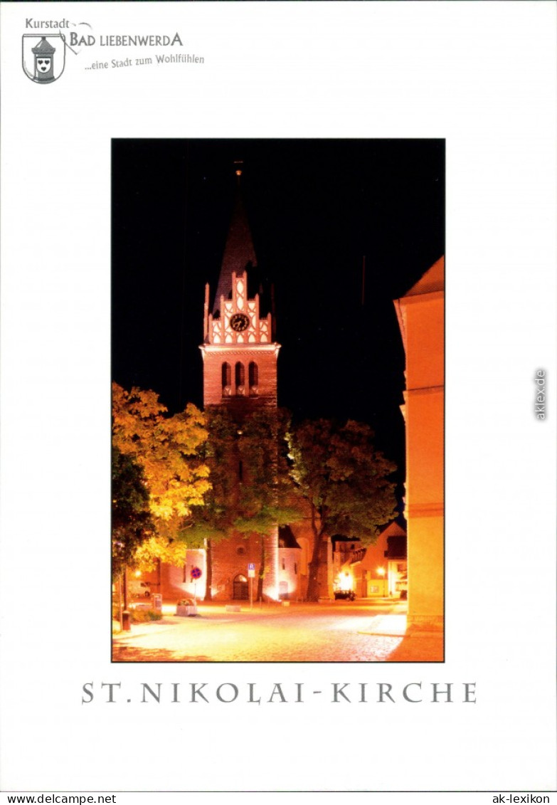 Ansichtskarte Bad Liebenwerda Nicolaikirche/Nikoleikirche 2000 - Bad Liebenwerda