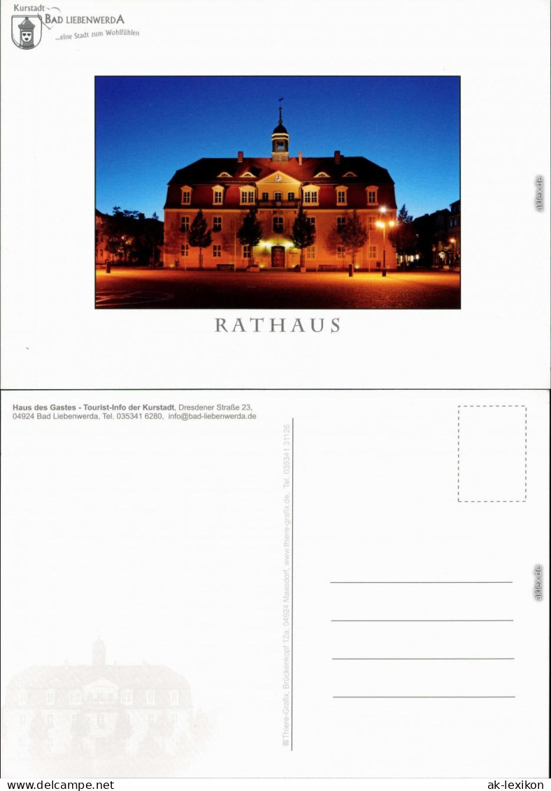 Ansichtskarte Bad Liebenwerda Rathaus 2  2000 - Bad Liebenwerda
