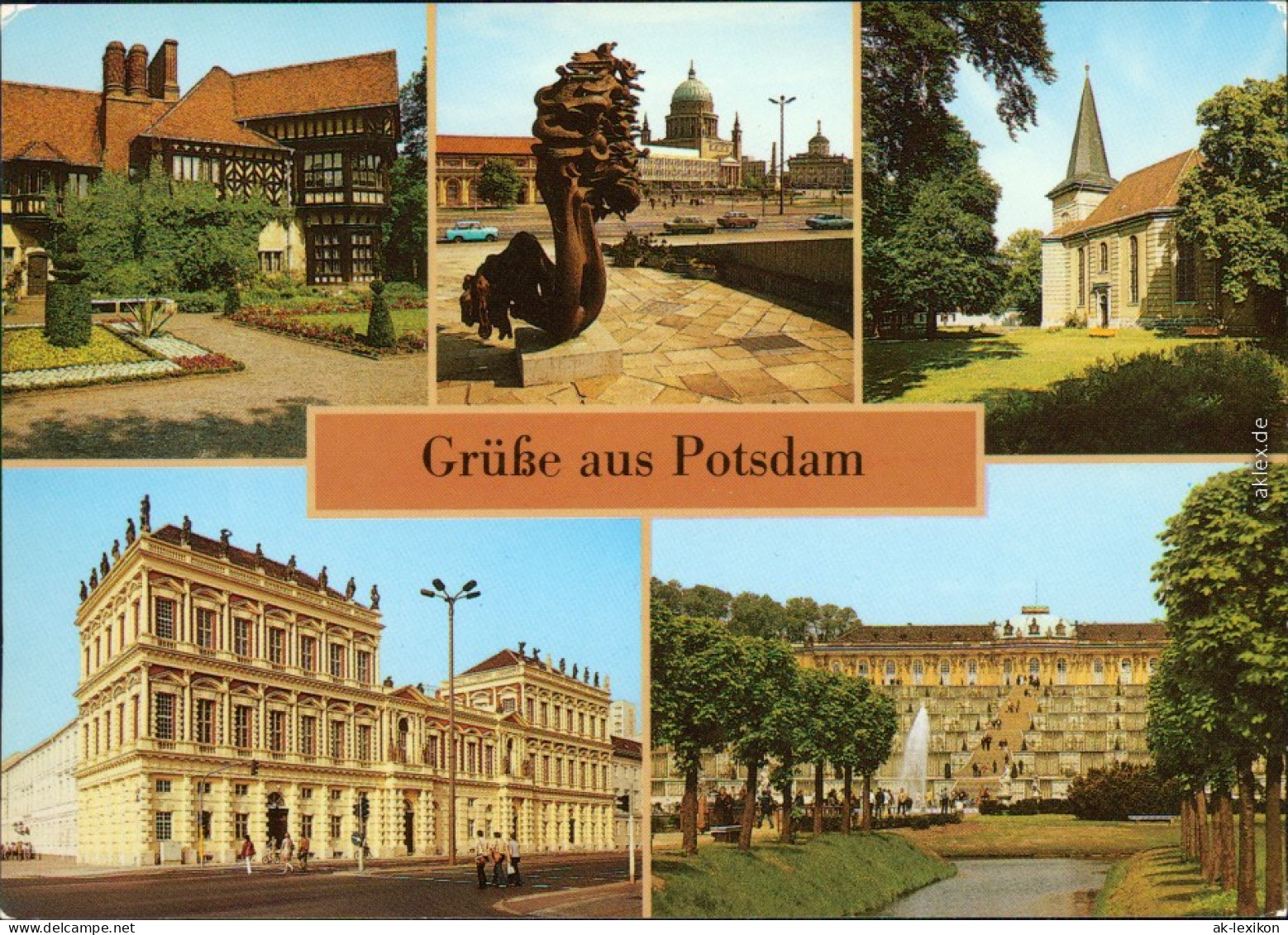 Potsdam Schloß Cecilienhof, Wilhelm Külz Straße, Schloß Sanssouci 1988 - Potsdam