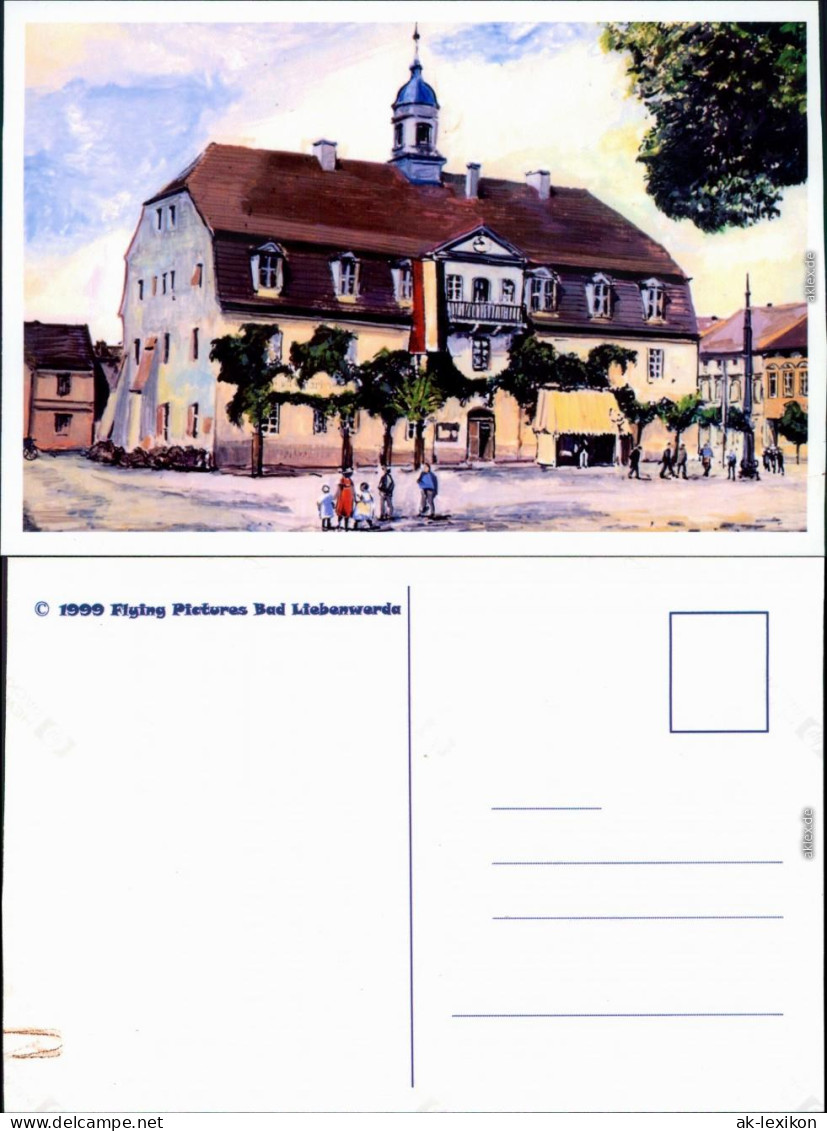 Ansichtskarte Bad Liebenwerda Künstlerkarte: Rathaus 1999 - Bad Liebenwerda