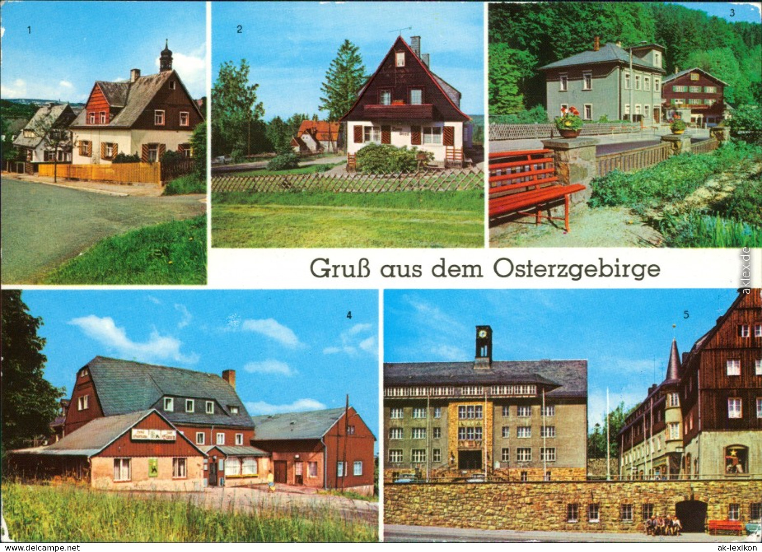 Altenberg (Erzgebirge) Geising: Bergstraße,   Platz Des Bergmannes 1979 - Altenberg