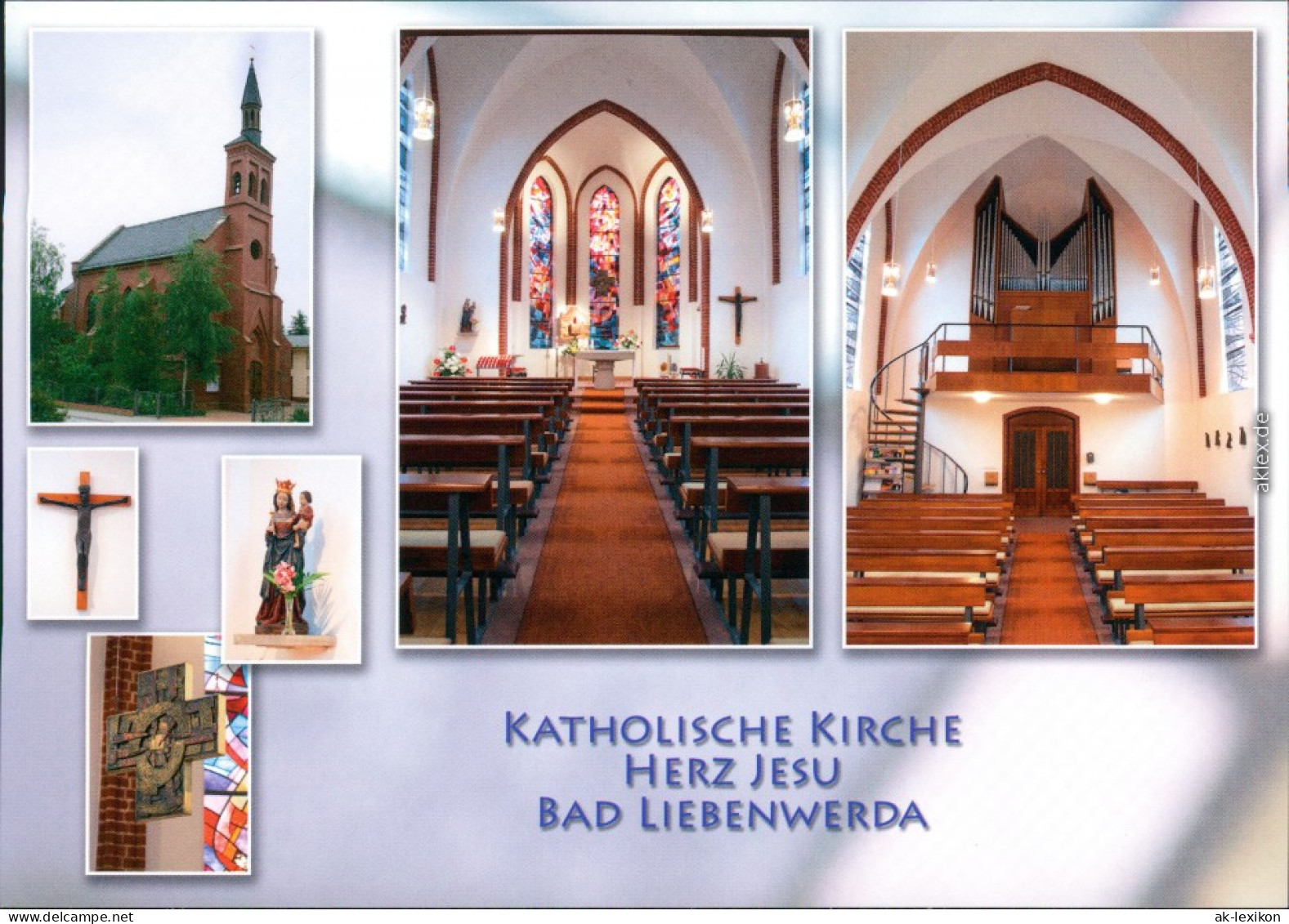 Ansichtskarte Bad Liebenwerda Kath. Kirche Herz Jesu 2000 - Bad Liebenwerda