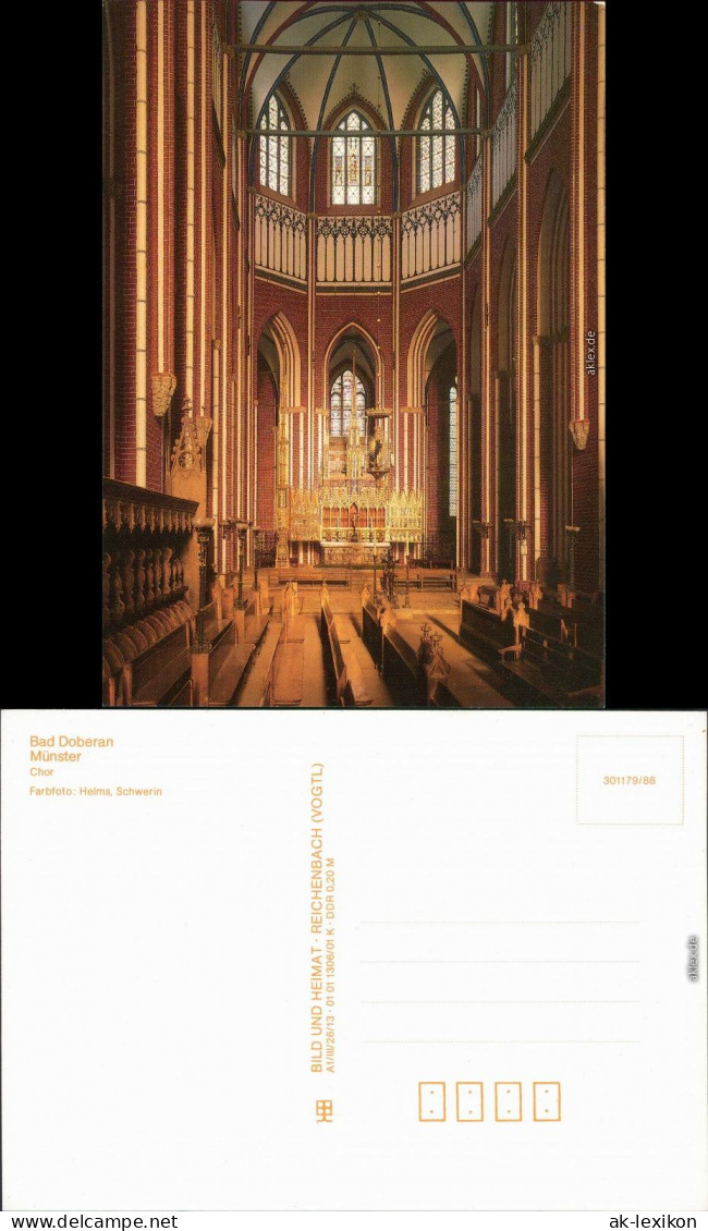 Ansichtskarte Bad Doberan Münster: Chor 1988 - Bad Doberan