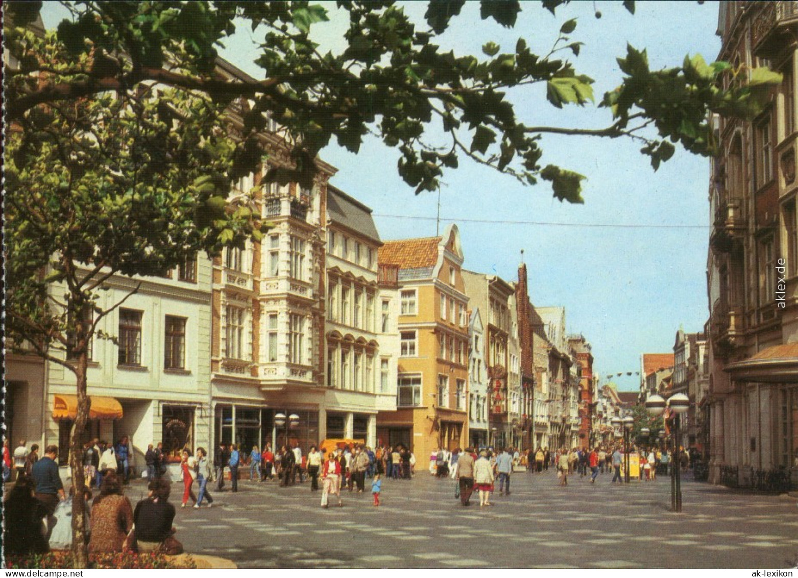 Ansichtskarte Rostock Kröpeliner Straße 1987 - Rostock