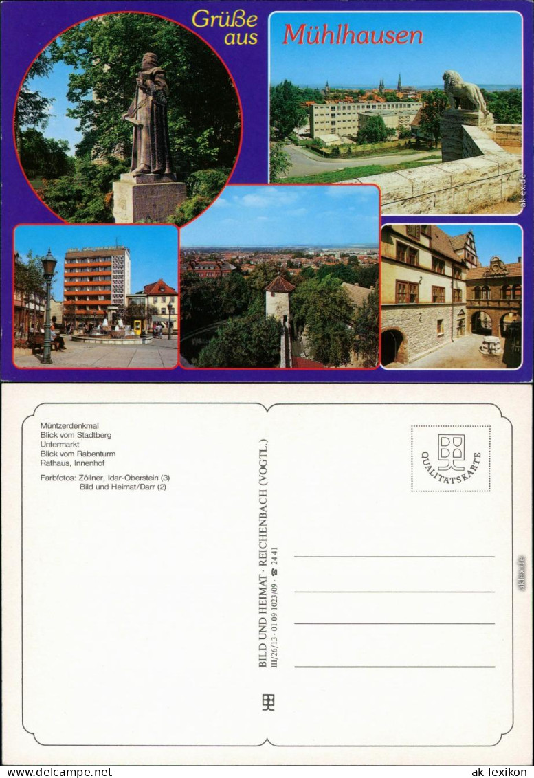 Mühlhausen, Vogtland-Bad Elster Müntzerdenkmal, Panorama-Ansicht,  1995 - Muehlhausen