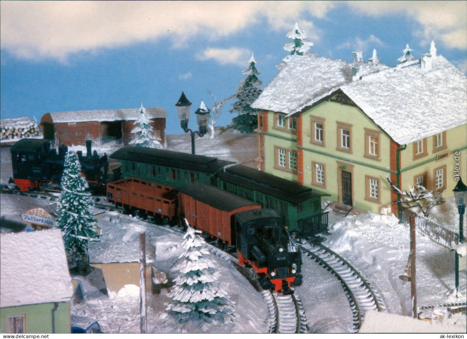 Ansichtskarte  Modelleisenbahn: Weihnachten Mit Der Schmalspurbahn 1995 - Trains