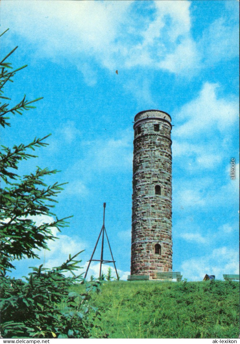 Ansichtskarte Vesser-Suhl Adlersberg Mit Neuem Turm 1977 - Suhl