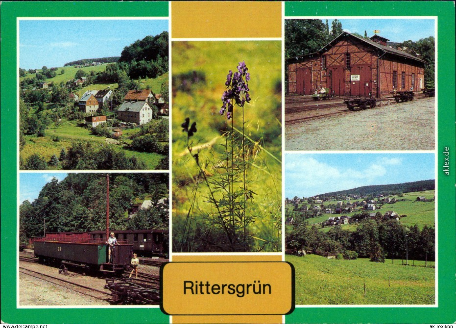 Rittersgrün Breitenbrunn (Erzgebirge) Schmalspurmuseum, Bahnhof Hammerberg 1984 - Breitenbrunn