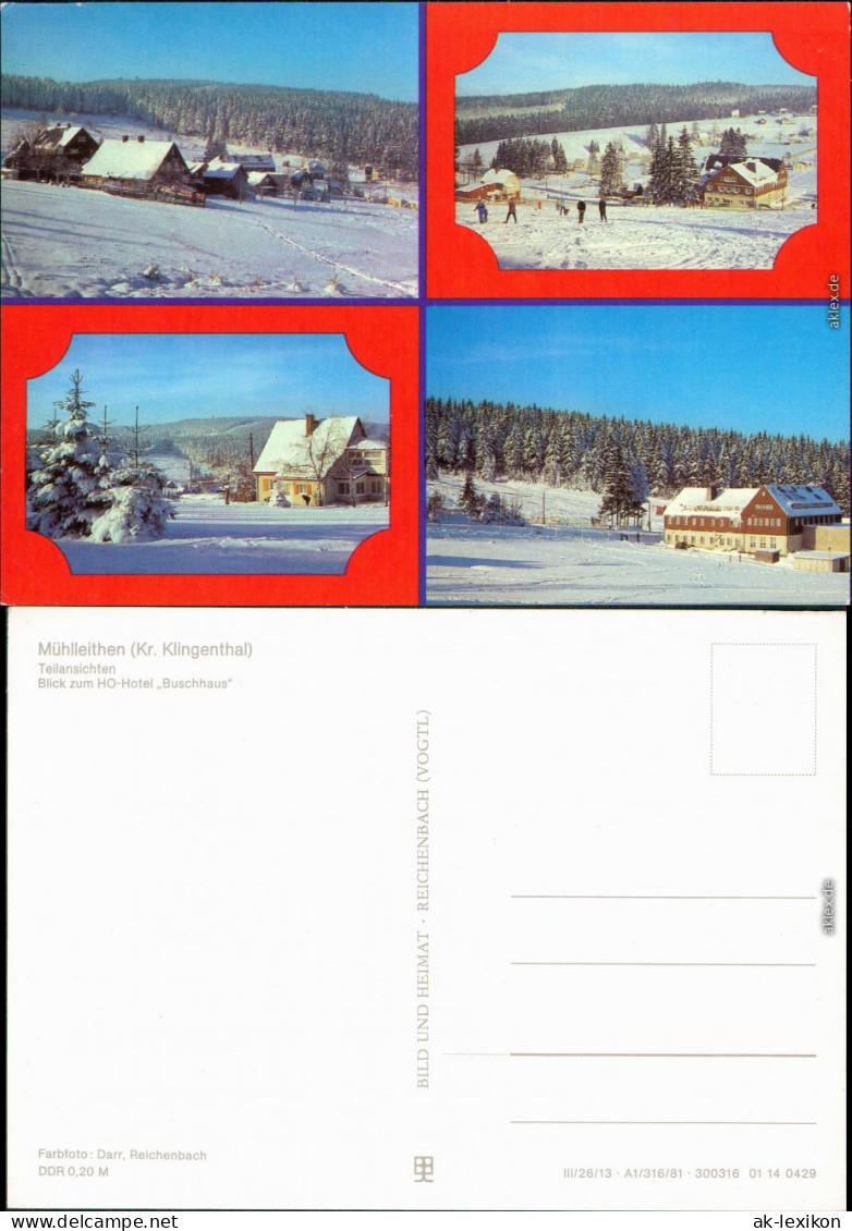 Mühlleiten-Klingenthal HO-Hotel "Buschhaus", Panorama-Ansichten 1981 - Klingenthal