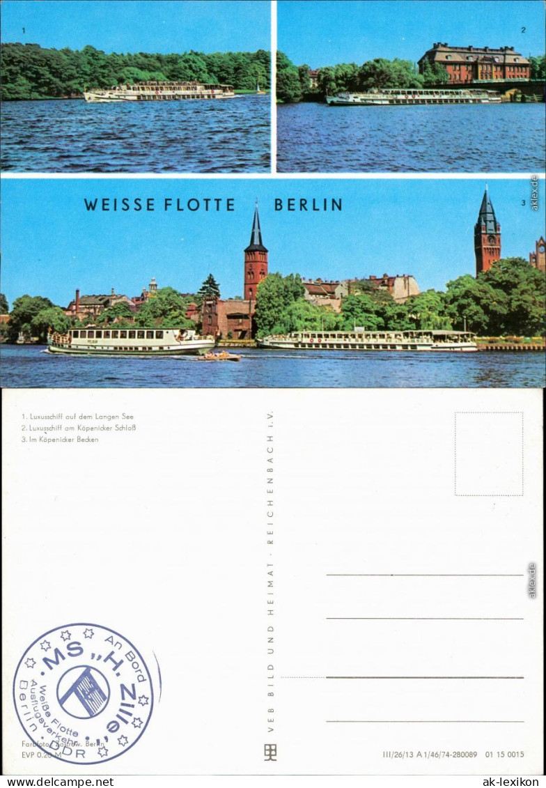 Berlin 1. Luxusschiff  Langen See, 2. Luxusschiff Am Köpenicker Schloß,  1974 - Other & Unclassified