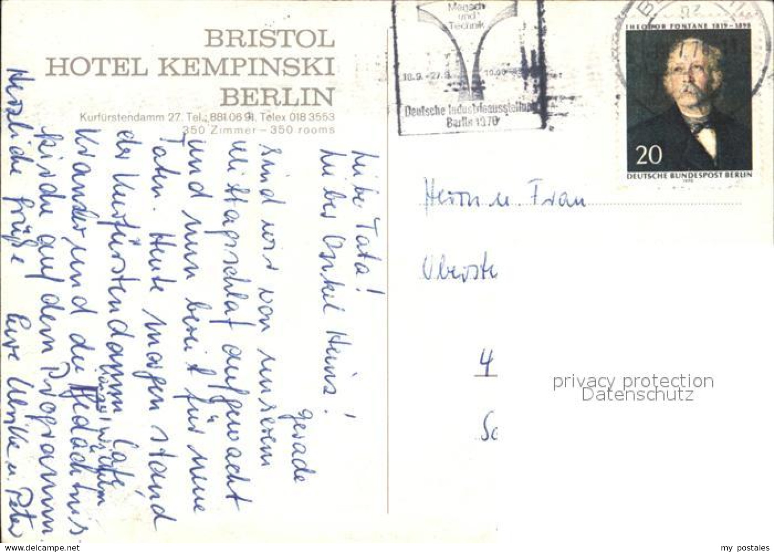 72494879 Berlin Bristol Hotel Kempinski Kurfuerstendamm Berlin - Other & Unclassified