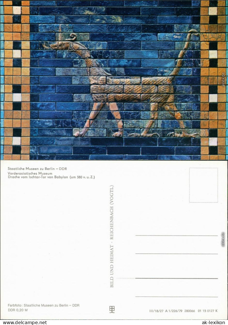 Mitte-Berlin Staatliche Museen Vorderasiatisches Museum - Drache 1979 - Mitte