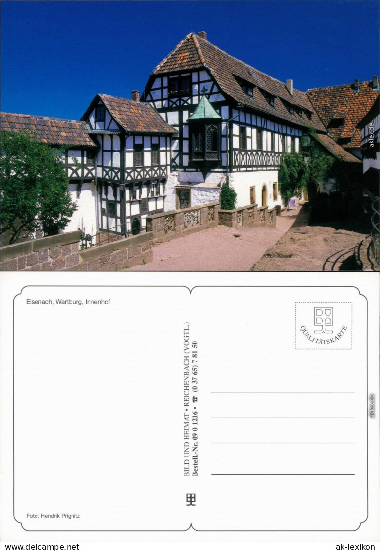 Ansichtskarte Eisenach Wartburg - Innenhof 1995 - Eisenach