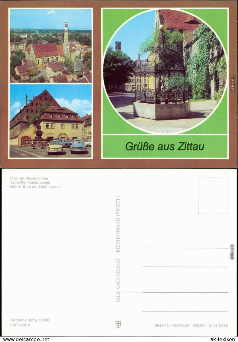 Ansichtskarte Zittau 3 Bild Karte 1981 - Zittau