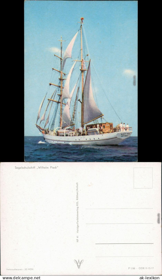 Ansichtskarte  Segelschiff Wilhelm Pieck 1966 - Voiliers