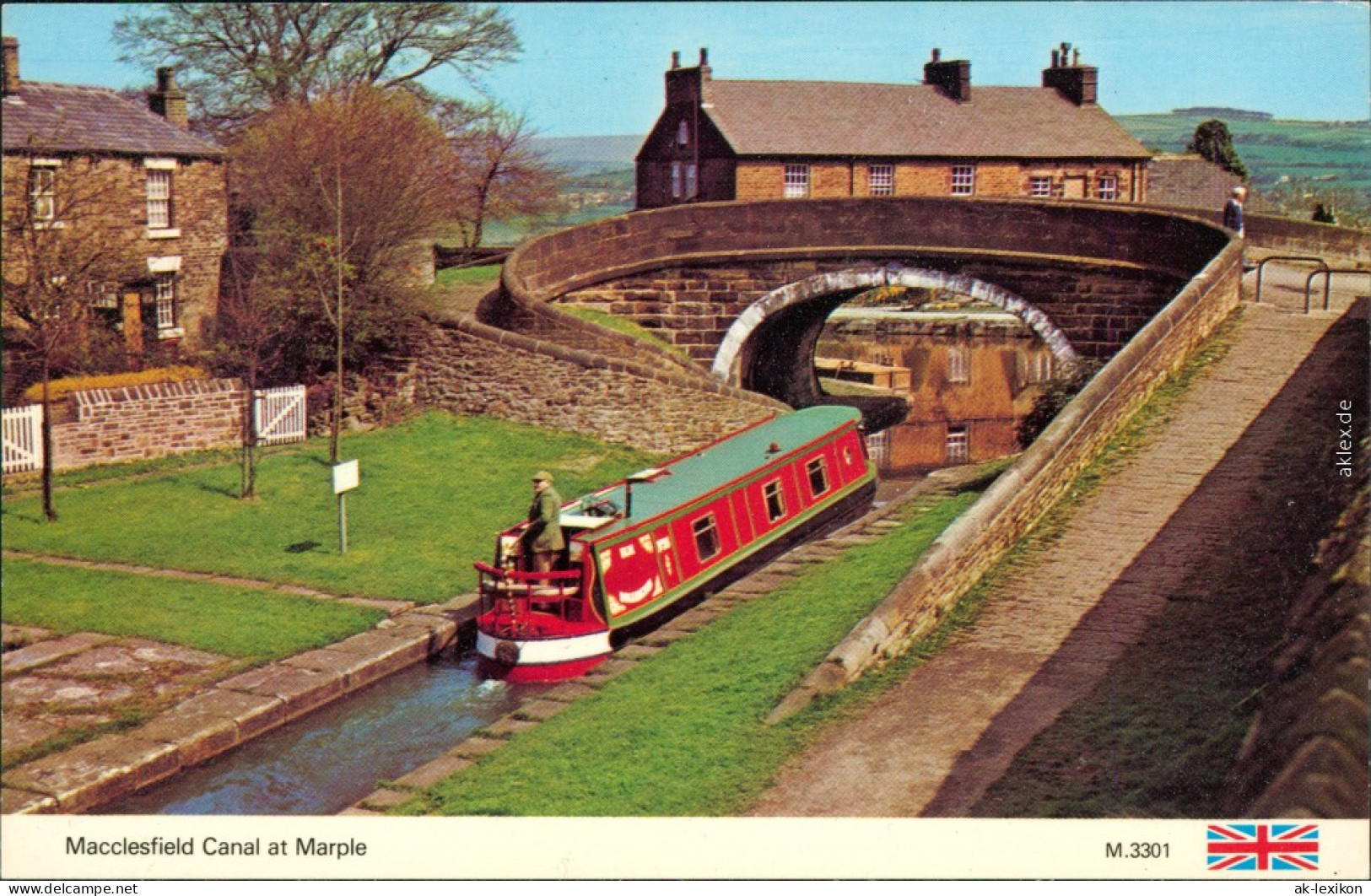 Ansichtskarte Marple Macclesfield Canal Mit Brücke Im Hintergrun 1965 - Other & Unclassified