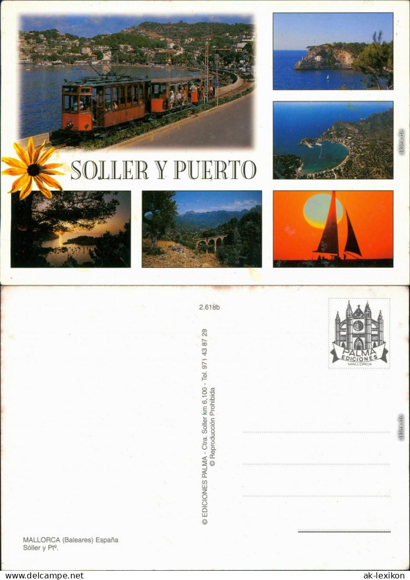 Port De Sóller Straßenbahn Meer Luftbild Abendstimmung Segelboot Brücken 1986 - Altri & Non Classificati