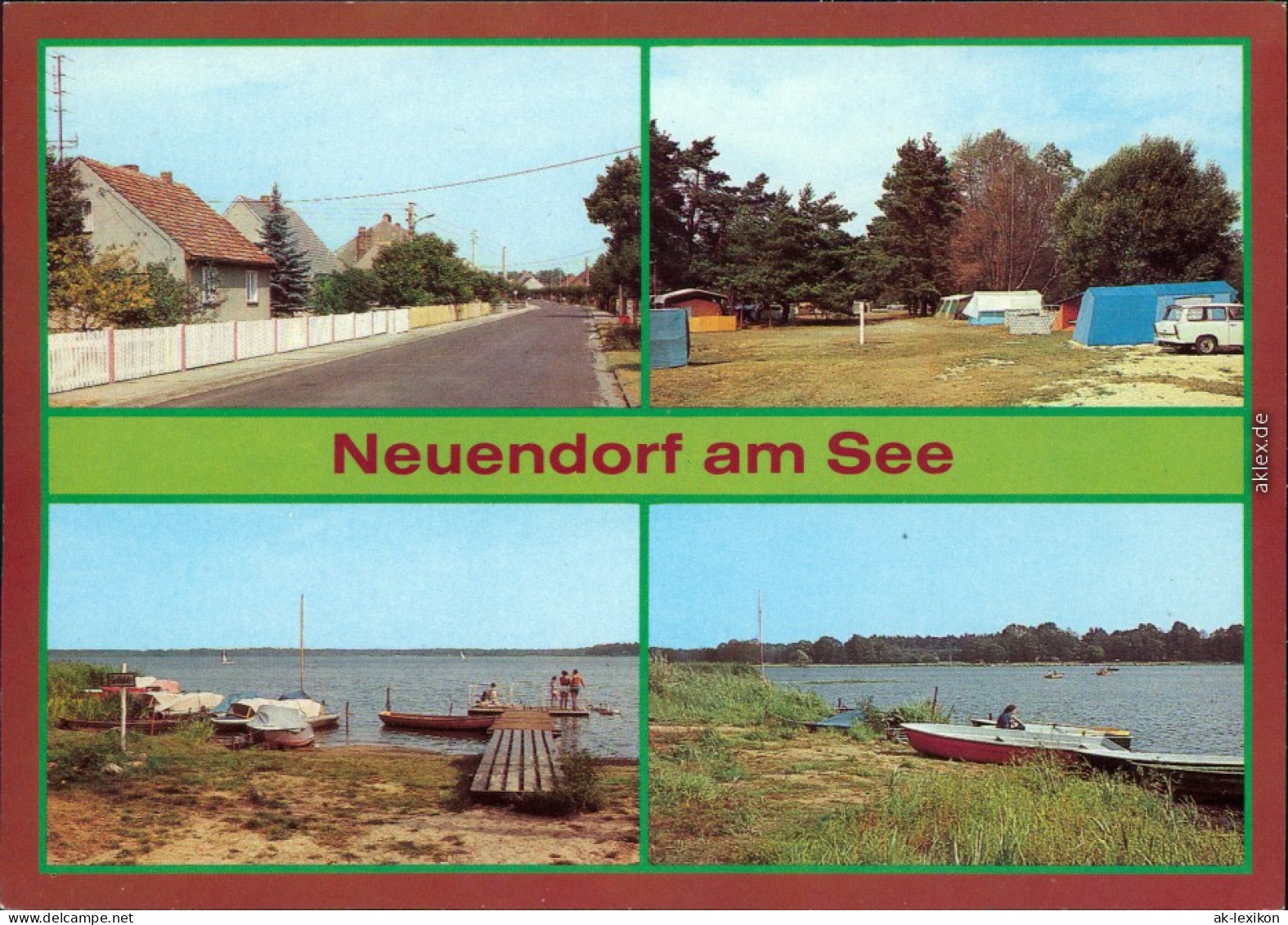 Neuendorf Am See-Unterspreewald Dorfstraße, Campingplatz, Neuendorfer See 1984 - Sonstige & Ohne Zuordnung