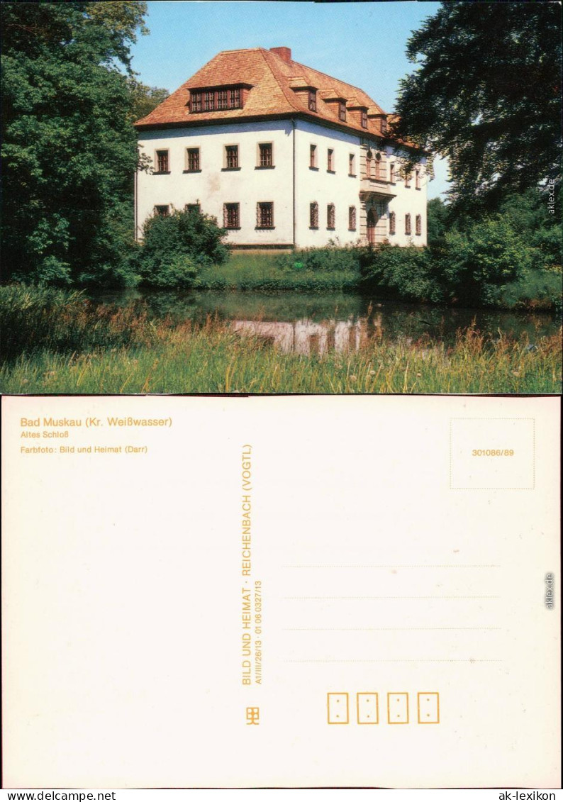 Ansichtskarte Bad Muskau Mužakow Altes Schloß Xx 1989 - Bad Muskau