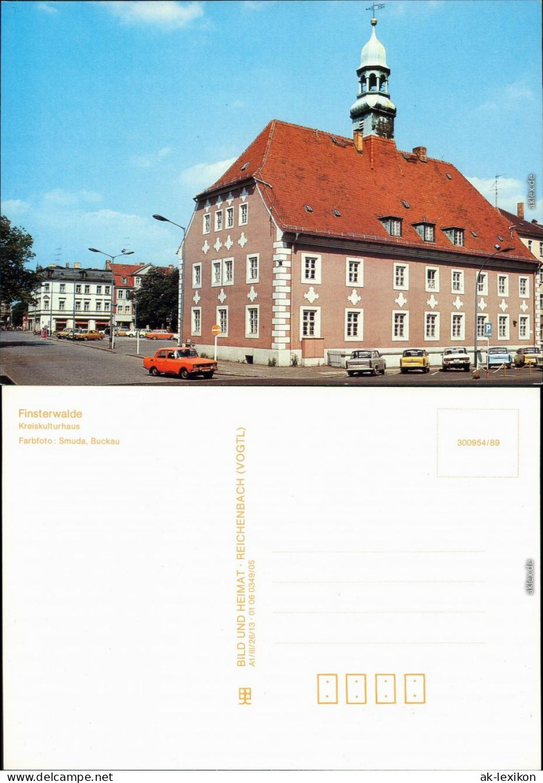 Ansichtskarte Finsterwalde Grabin Kreiskulturhaus 1989 - Finsterwalde