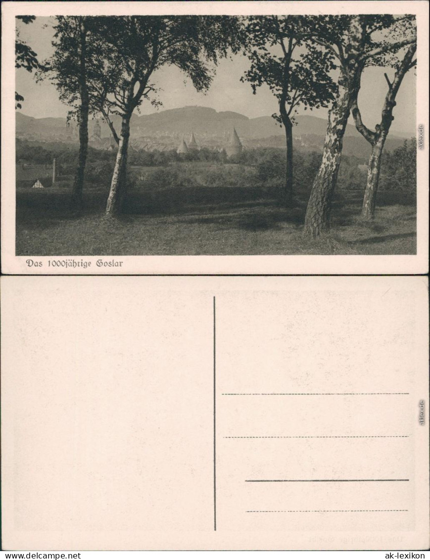 Ansichtskarte Goslar Panorama-Ansicht, Das 1000jährige Goslar 1934 - Goslar