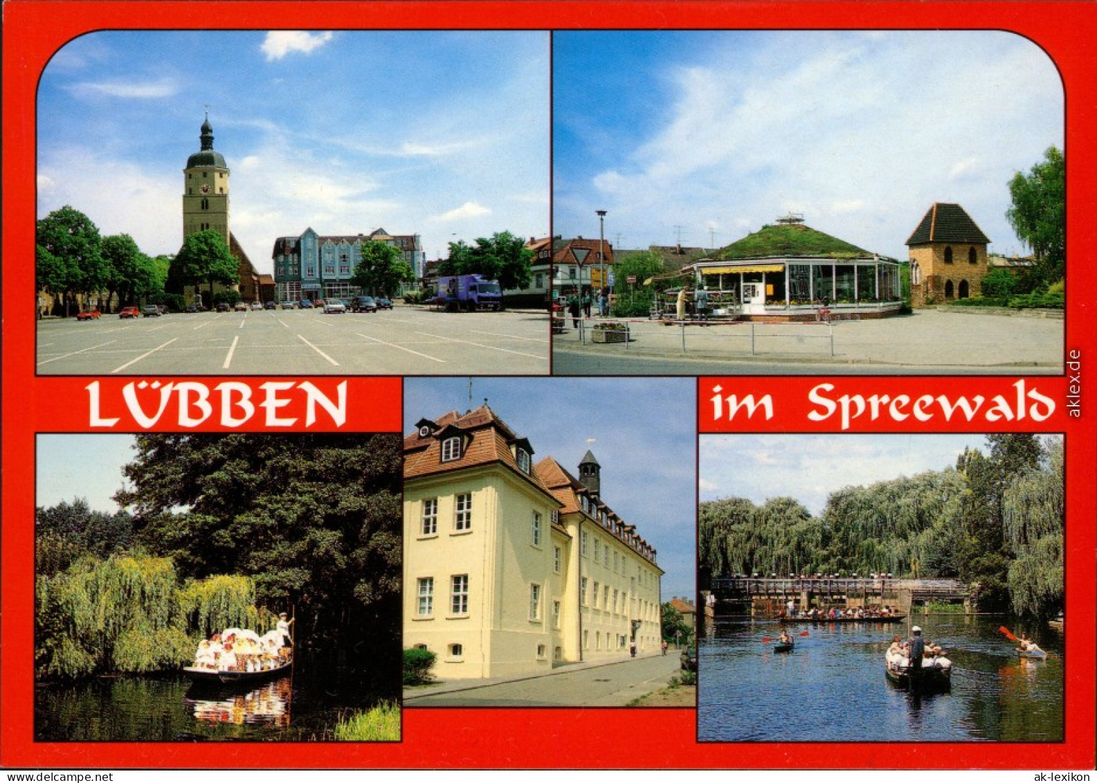 Lübben (Spreewald) Lubin (Błota) Markt, An Der Stadtmauer  Kanal 1995 - Lübben (Spreewald)