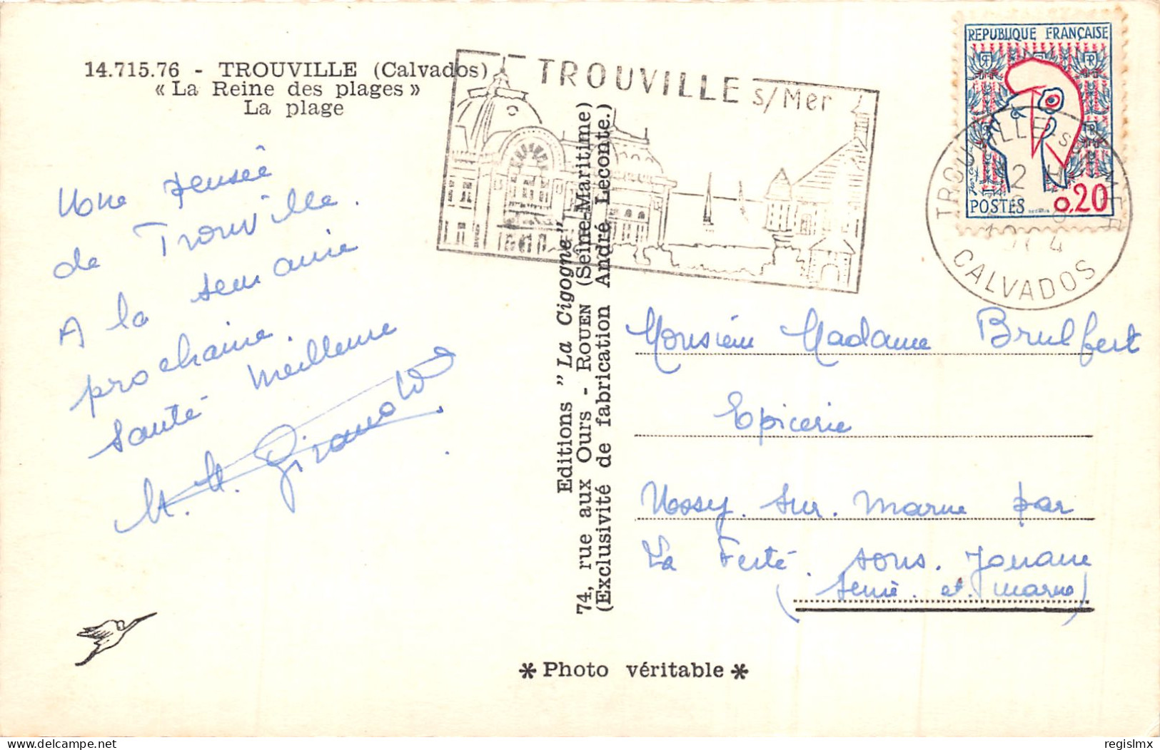 14-TROUVILLE SUR MER-N°351-A/0147 - Trouville