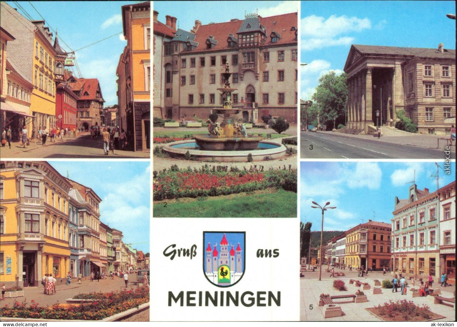 Meiningen Georgstraße, Schloß Elisabethenburg,  Platz Der Republik 1980 - Meiningen