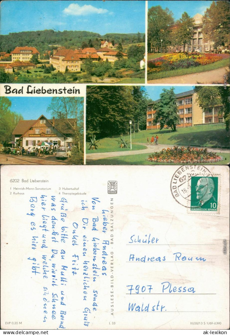 Bad Liebenstein Heinrich-Mann-Sanatorium, Kurhaus Therapiegebäude 1969 - Bad Liebenstein