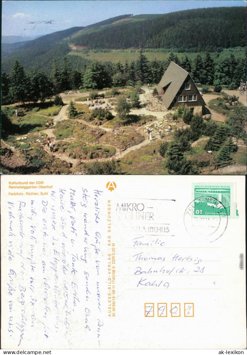 Ansichtskarte Oberhof (Thüringen) Rennsteiggarten 1979 - Oberhof