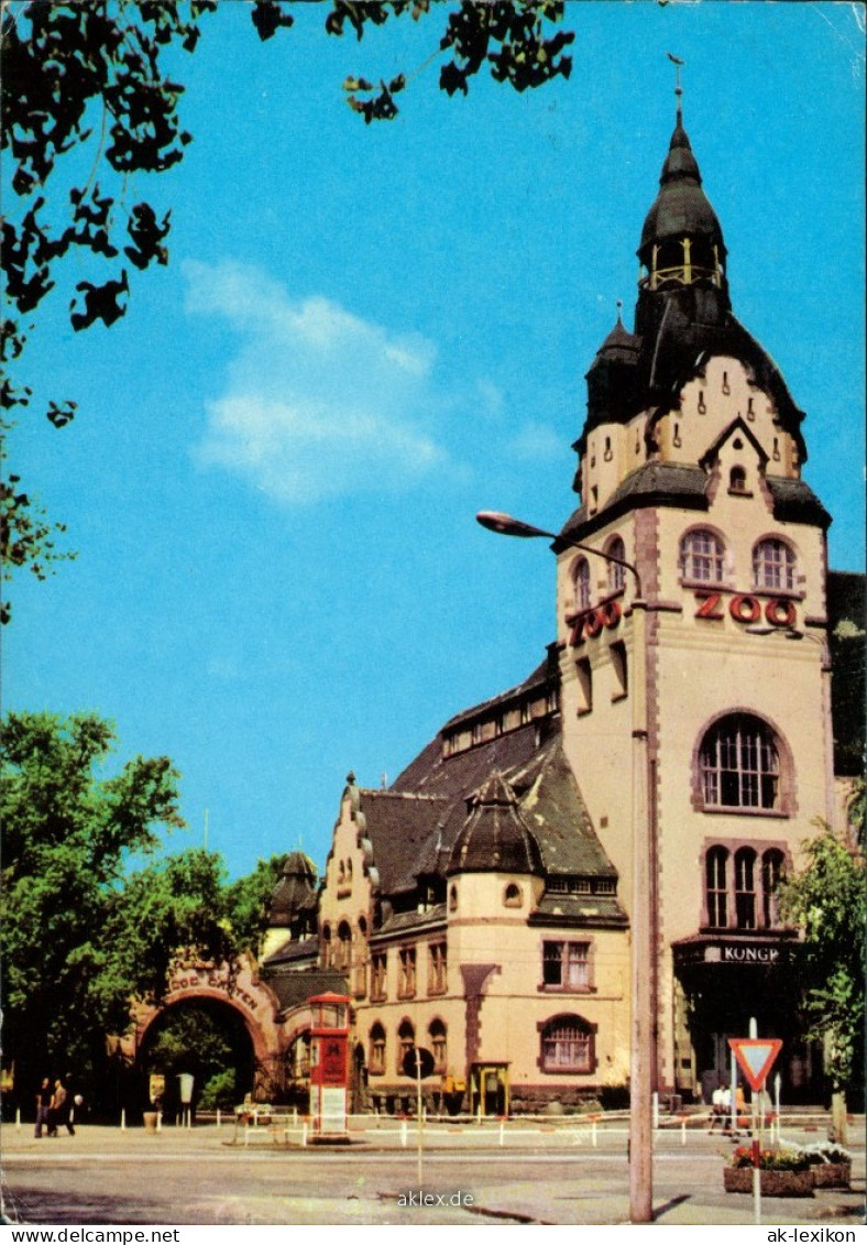 Ansichtskarte Leipzig Leipzig Kongreßhalle Zoo 1980 - Leipzig