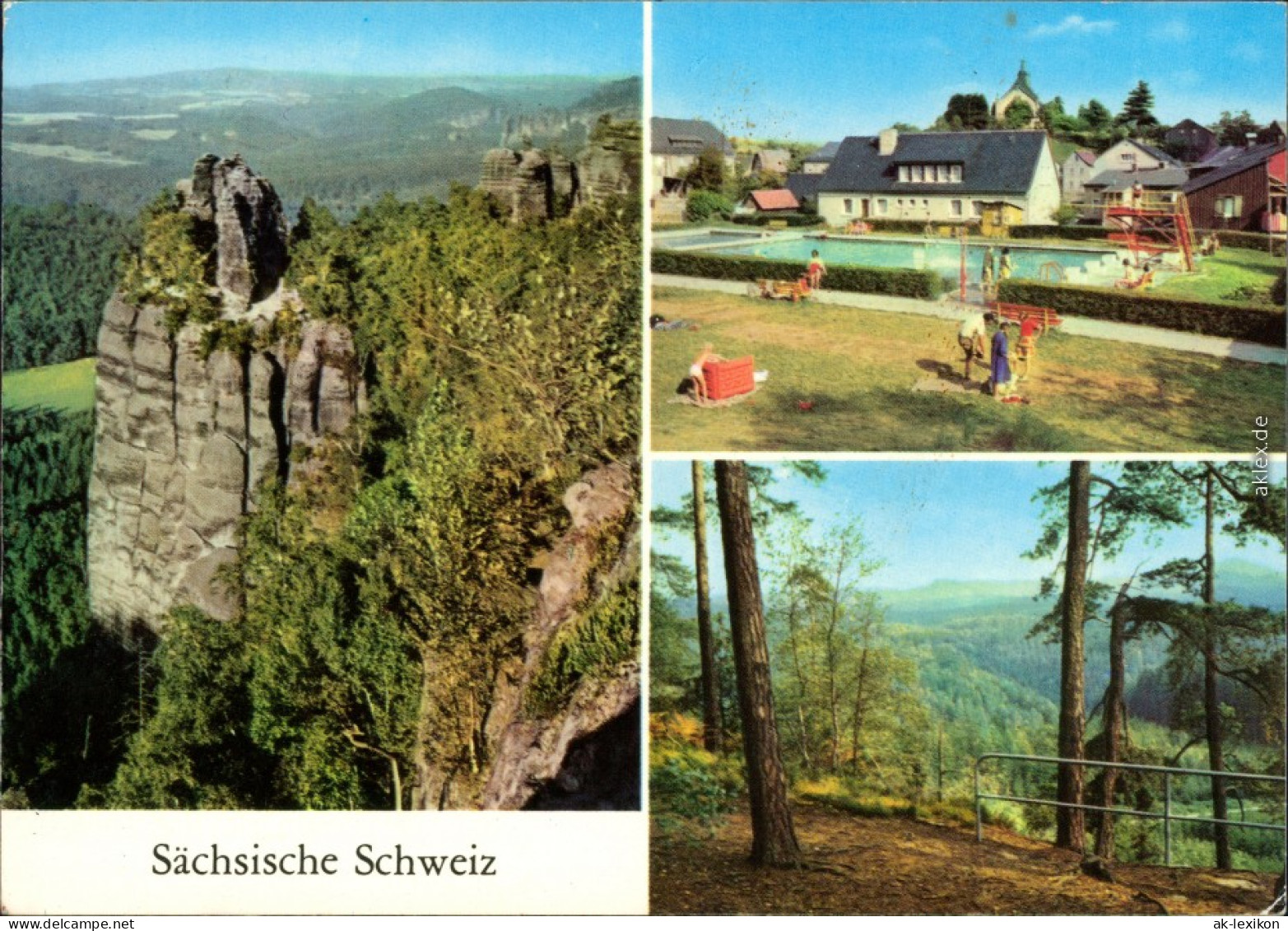 Bad Schandau Sächsische Schweiz: Schrammsteine G1984 - Hinterhermsdorf