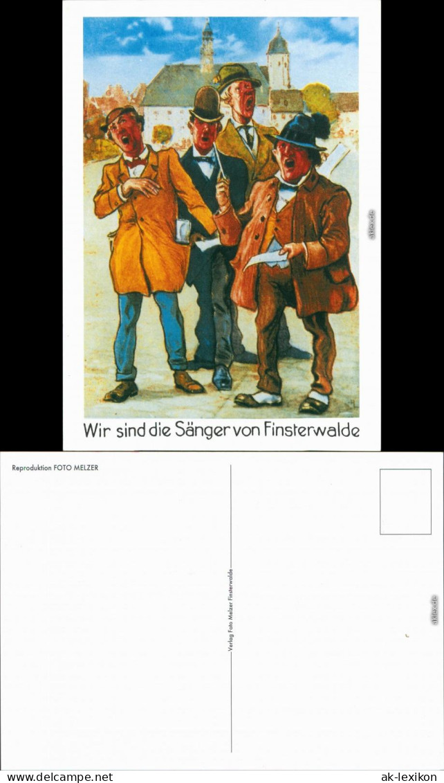 Finsterwalde Grabin Repro - Die Sänger Von Finsterwalde - Zeichnung 1995 - Finsterwalde