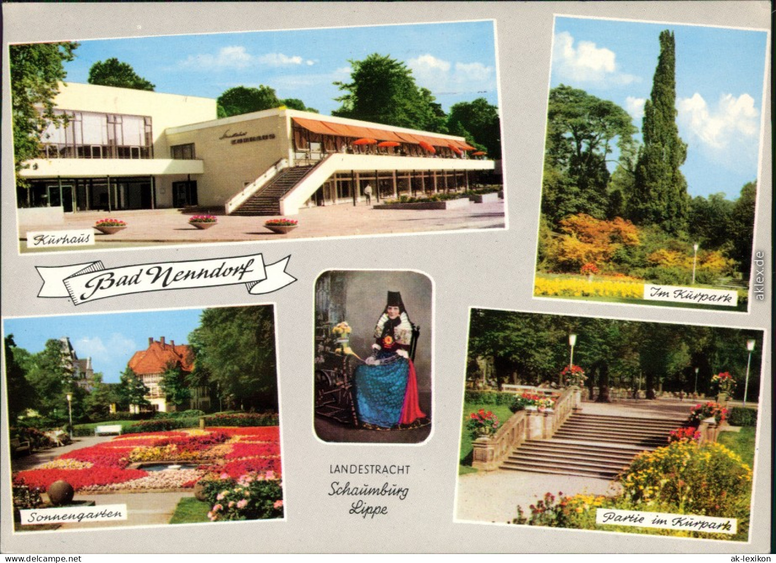 Ansichtskarte Bad Nenndorf Kurhaus, Kurpark, Sonnengarten 1971 - Bad Nenndorf