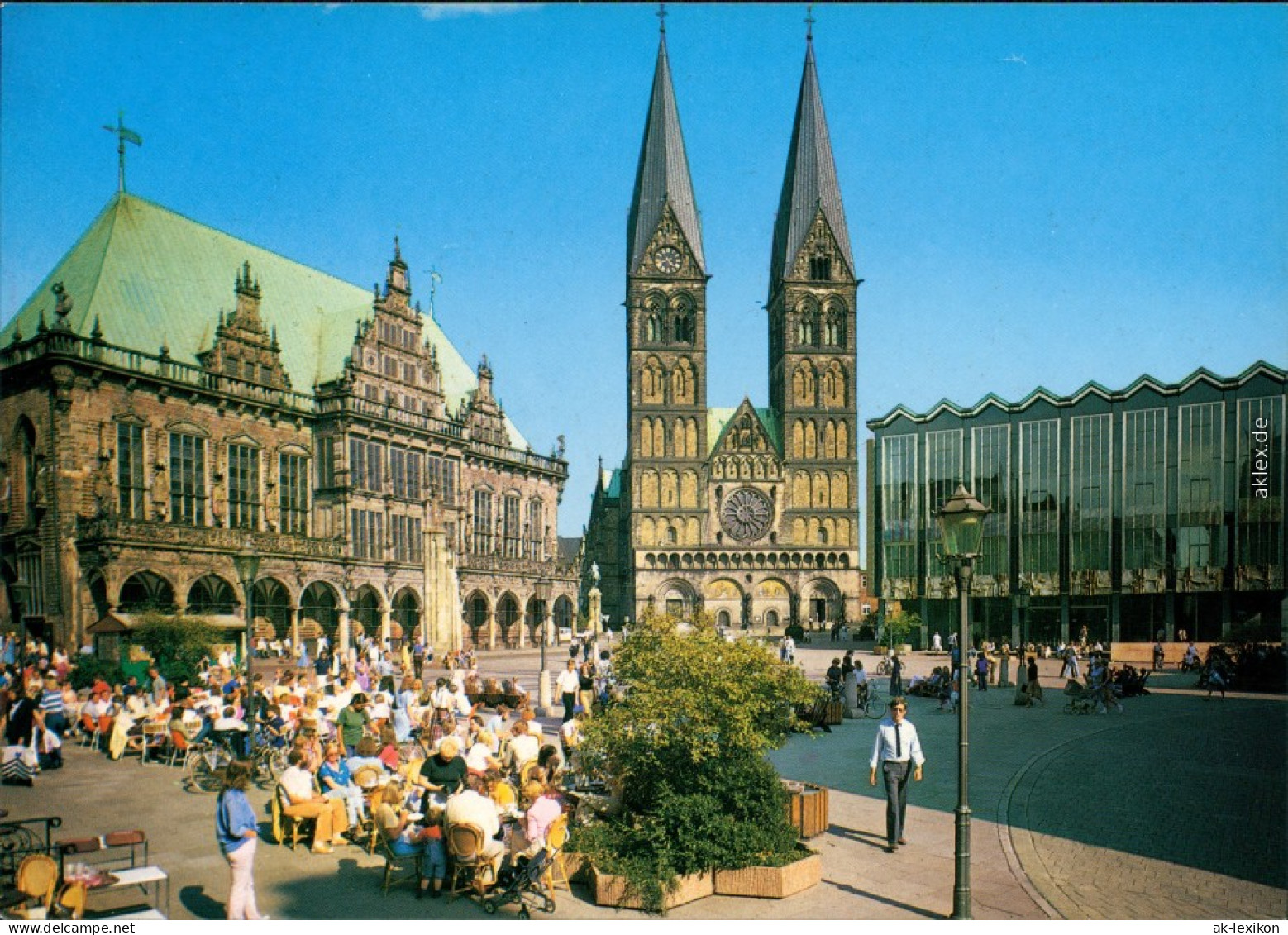 Ansichtskarte Bremen Marktplatz Mit Rathaus, Dom Und Parlamentsgebäude 1975 - Bremen