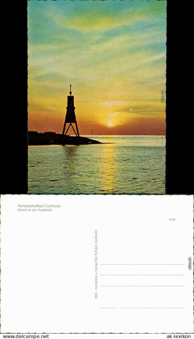 Ansichtskarte Cuxhaven Kugelbake 1990 - Cuxhaven