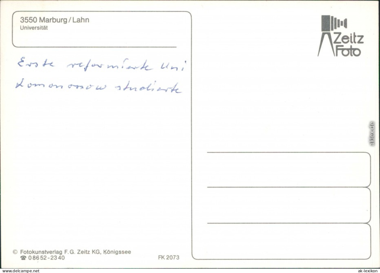 Ansichtskarte Marburg An Der Lahn Universität 1995 - Marburg