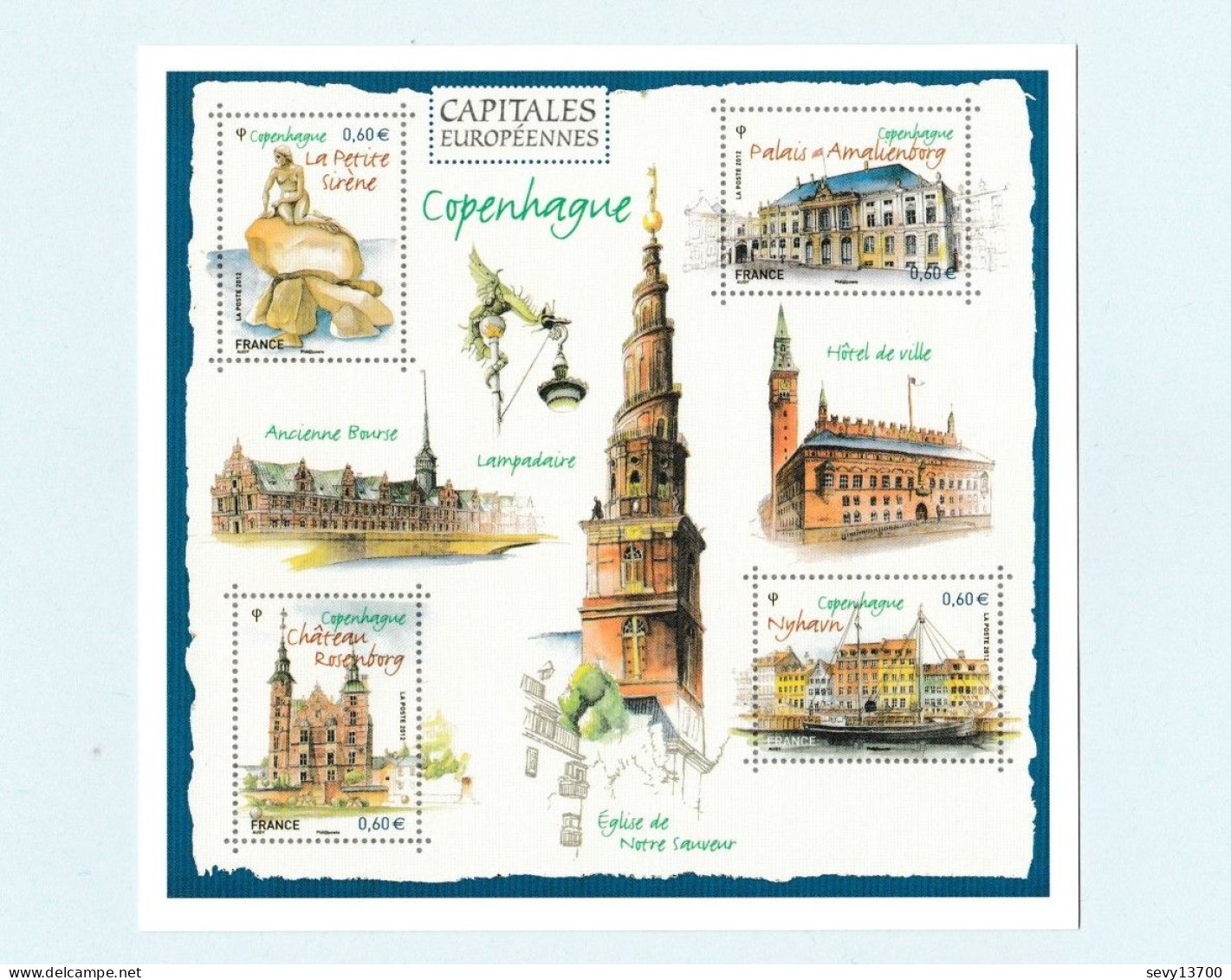 France 2019 4 Cartes Capitales Européennes Entier Postal  Athènes Budapest Copenhague Madrid - PAP:  Varia (1995-...)